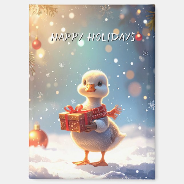 Little Duck Holiday Magnet (Vorderseite)