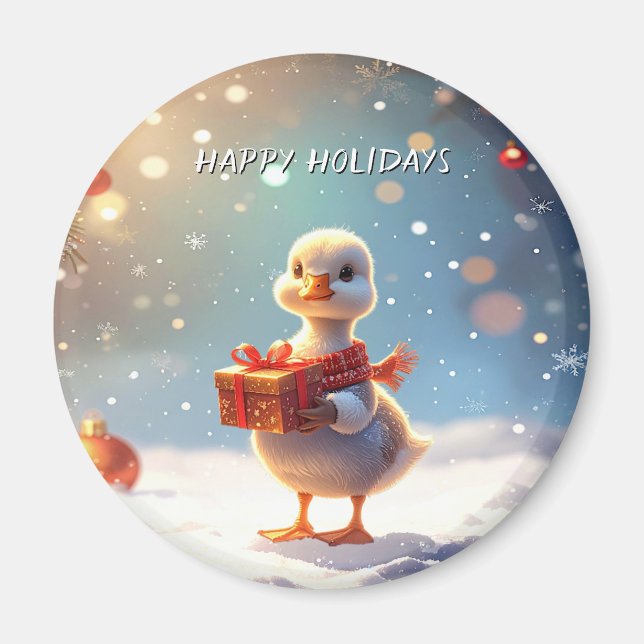 Little Duck Holiday Magnet (Vorne)