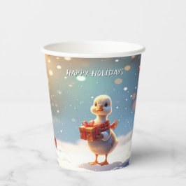 Little Duck Holiday Paper Cups Pappbecher