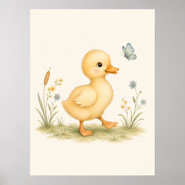 Little Duck Nursery Poster (Vorne)