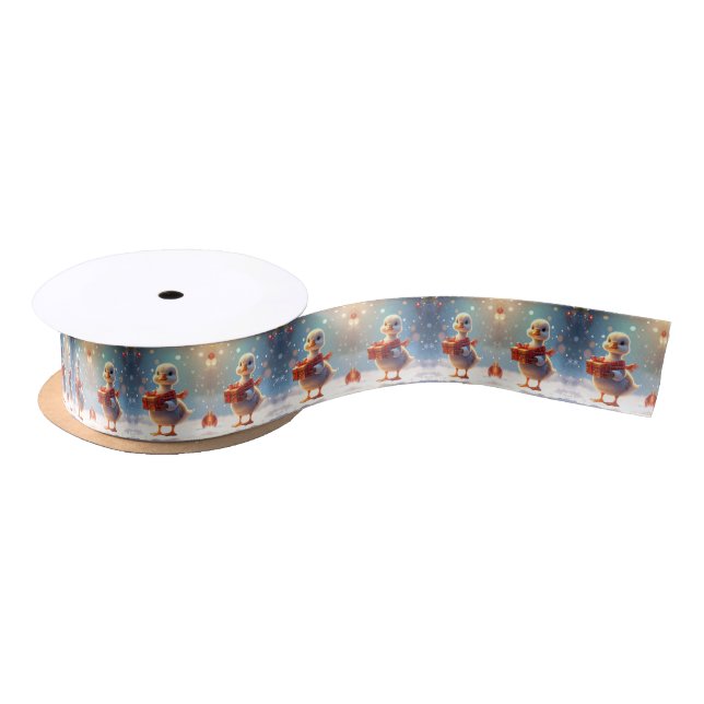 Little Duck Satin Ribbon Satinband (Spule)