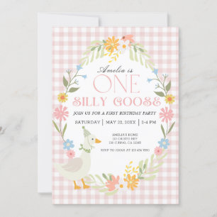 Little Duck Thema Erster Geburtstag Einladung