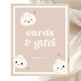 Little Dumpling Bao Dim Sum Cards & Gifts Zeichen Poster