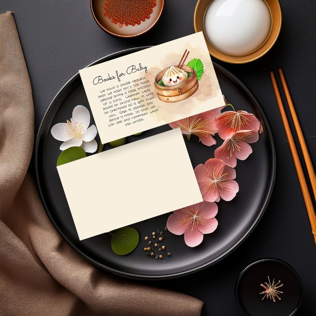 Little Dumpling Kwai Baby Shower Books für Baby Begleitkarte ("A Sweet Little Dumpling Is On The Way!" Kwai Steamed Dumpling Baby Shower Books for Baby)