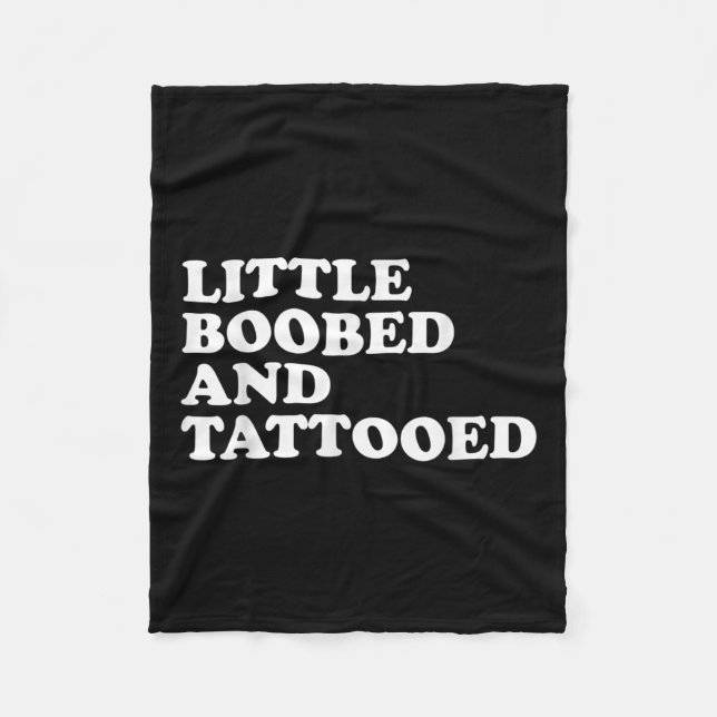 Little Ed and tattooed - Tattoo Fleecedecke (Vorderseite)