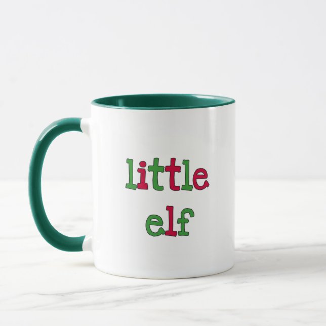 Little Elf T - Shirt und Geschenke Tasse (Links)