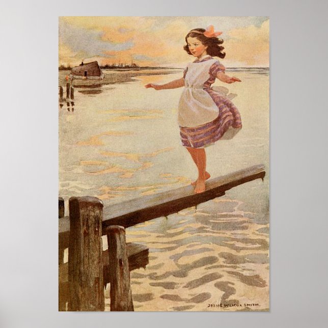 Little Emily von Jessie Willcox Smith Print Poster (Vorne)