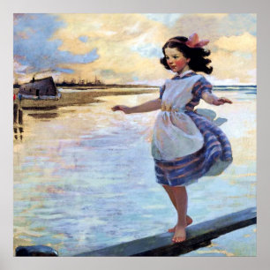 "Little Eml’y" von Jessie Willcox Smith Poster