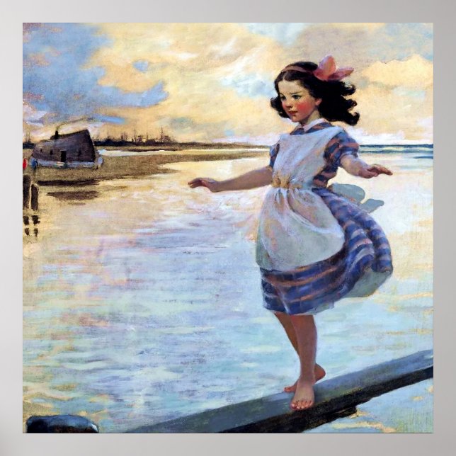 "Little Eml’y" von Jessie Willcox Smith Poster (Vorne)