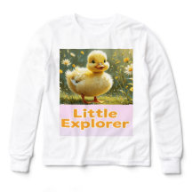 Little Explorer – Cute Duckling Kids T-Shirt