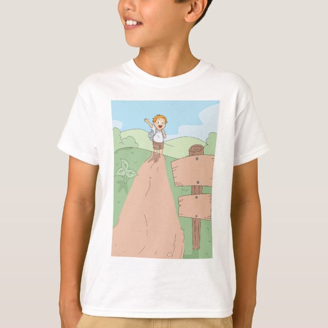 Little Explorer Hiking Adventure T-Shirt (Vorderseite)