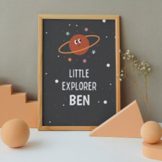 Little Explorer Individuelle Name Kinderzimmer Pos Poster