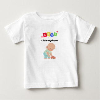 🌍 Little Explorer - Niedlicher Baby-T - Shirt