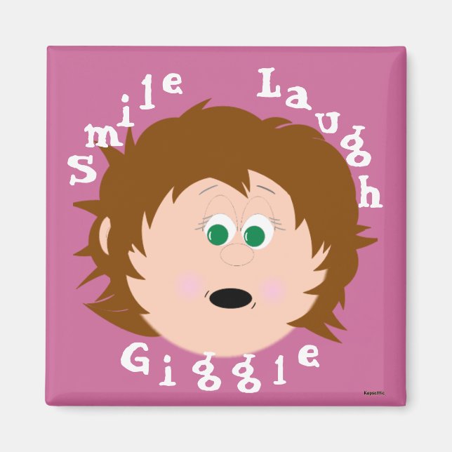Little Faces Smile Laugh Giggle Magnet (Vorne)