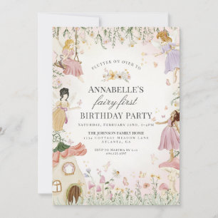 Little Fairy First Birthday Enchanted Garden Girl