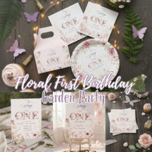 Little Fairy Floral Garden First Birthday 