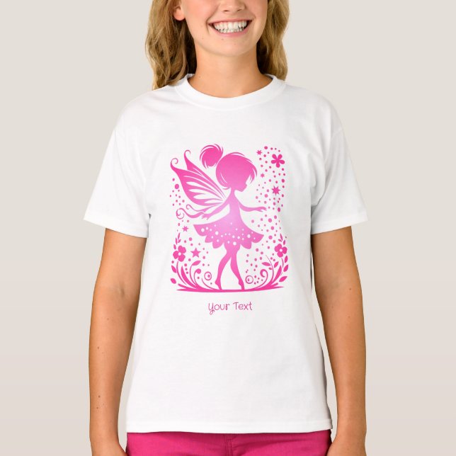 Little Fairy Floral Girl T - Shirt (Vorderseite)