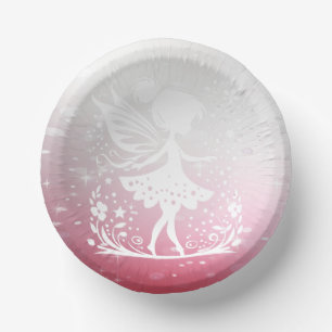 Little Fairy Floral Paper Bowl Pappteller