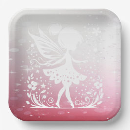 Little Fairy Floral Paper Plate Pappteller