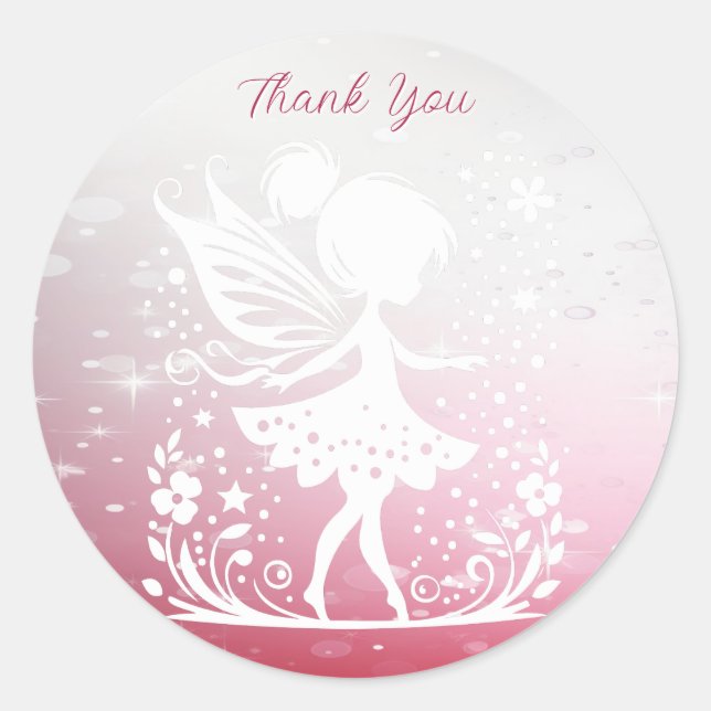 Little Fairy Floral Sticker (Vorderseite)
