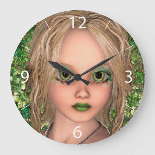 Little Fairy Große Wanduhr