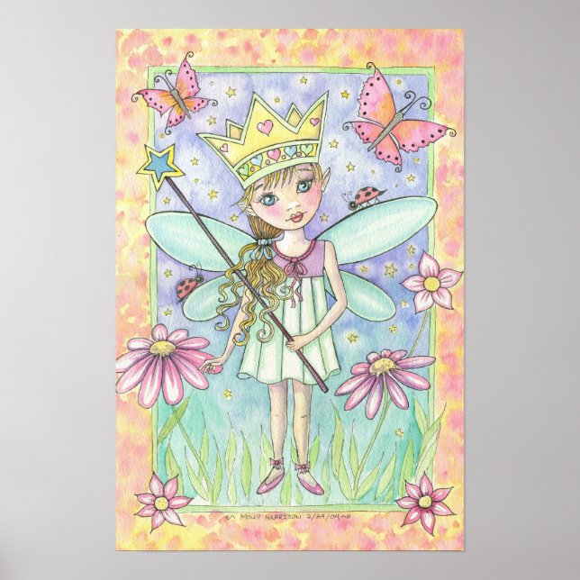 Little Fairy Princess Poster von Molly Harrison (Vorne)