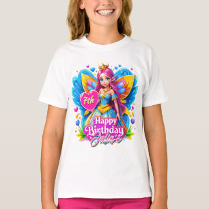 Little Fairy Princess Rainbow Wings, Geburtstagsge T-Shirt