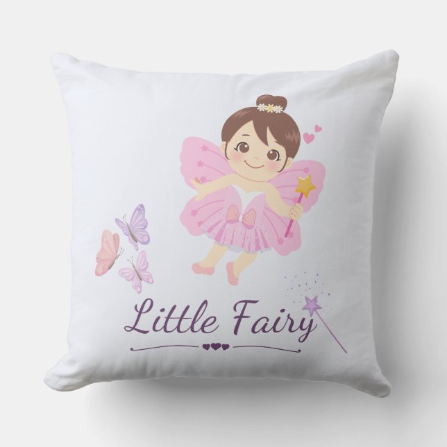 Little Fairy Throw Kissen (Vorderseite)