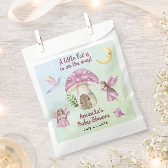 Little Fairy Whimsical Baby Shower Geschenktütchen (Ausgeschnitten)