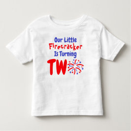 Little Firecracker 2. Geburtstag Kleinkind T - Shi Kleinkind T-shirt
