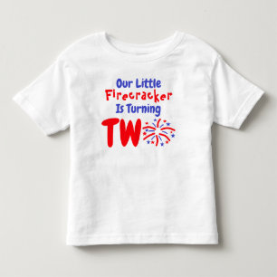 Little Firecracker 2. Geburtstag Kleinkind T - Shi T-shirt