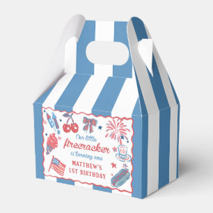Little Firecracker 4. Juli 1. Geburtstag Geschenkschachtel