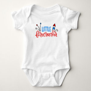 Little Firecracker 4. Juli Bodysuit-Shirt Baby Strampler