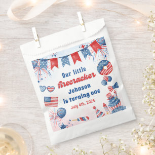 Little Firecracker 4. Juli Sommer Geburtstag Geschenktütchen