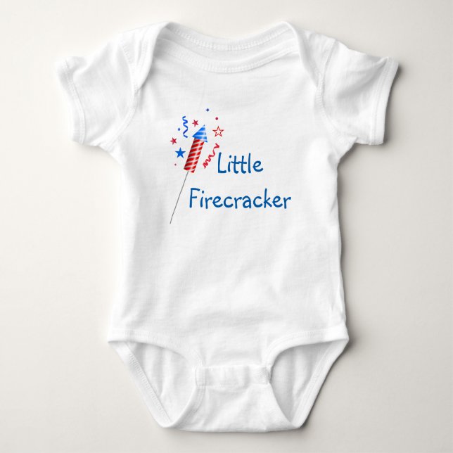 Little Firecracker Bodysuit Baby Strampler (Vorderseite)