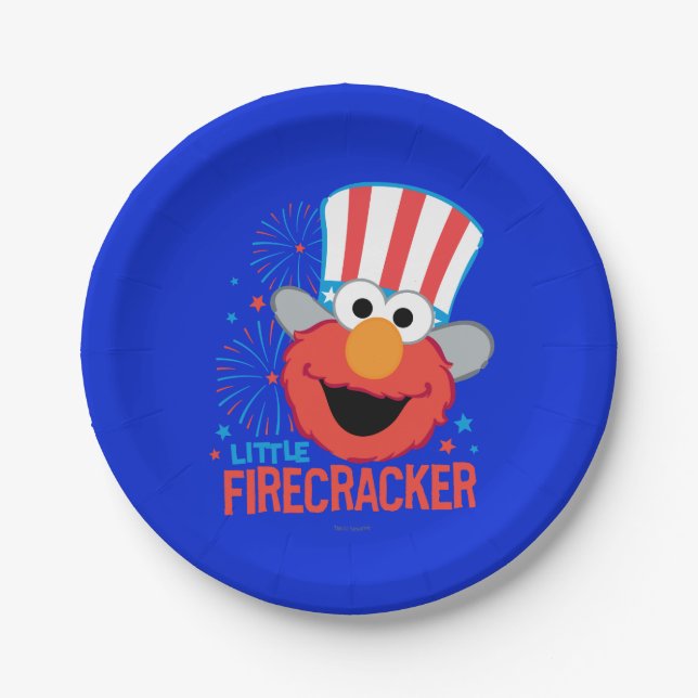 Little Firecracker Elmo Pappteller (Vorderseite)