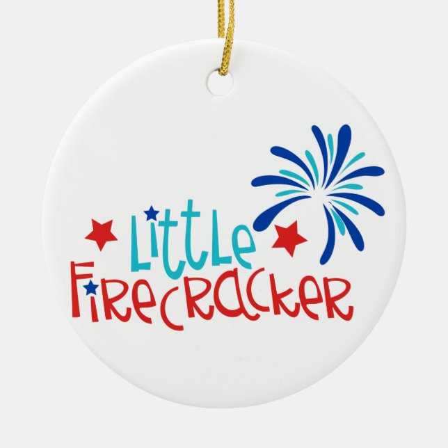 Little Firecracker Keramik Ornament (Vorne)