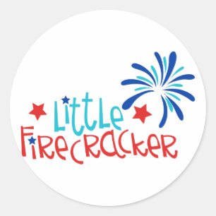 Little Firecracker Runder Aufkleber