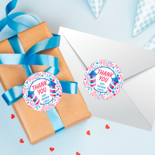 Little Firecracker Vielen Dank zum Geburtstag Runder Aufkleber