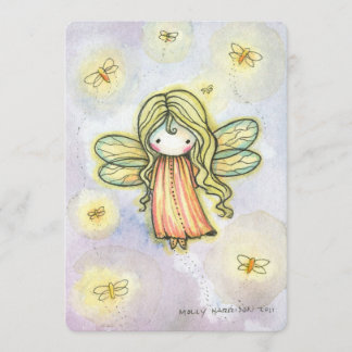 Little Firefly Fairy Girls Geburtstagsparty Einlad Einladung