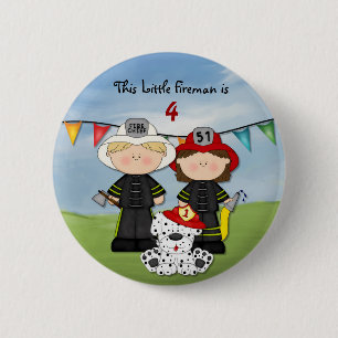 Little Fireman Birthday - Anpassen Button