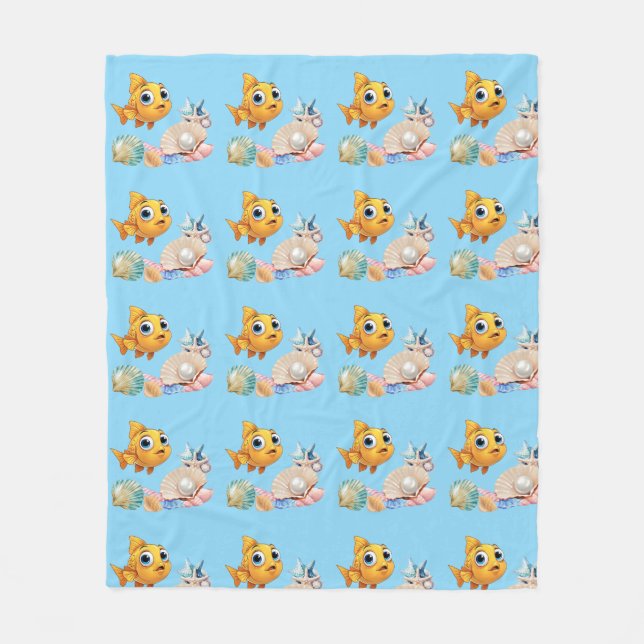  Little Fish Fleece Blanket (Vorderseite)