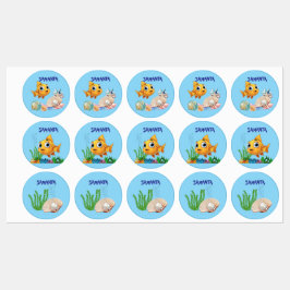 Little Fish Waterproof Labels Etiketten