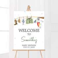Little Fisherman Baby Dusche Willkommen