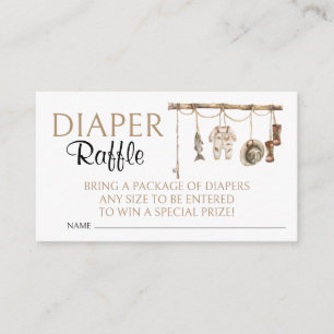 Little Fisherman Baby Duwer Diaper Raffle Begleitkarte