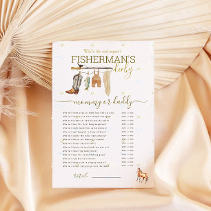 Little Fisherman Baby Shower Mommy or Daddy Game