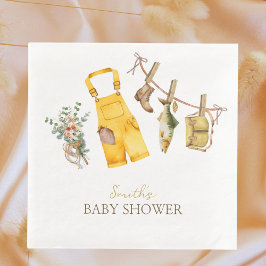 Little Fisherman Baby Showpaper Napkins Serviette