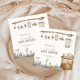 Little Fisherman Reel in Joy Baby Shower Serviette