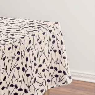Little Flora Black Cream Tischdecke