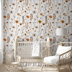 Little Floral mit Grasfeld-Blume botanisch Tapete